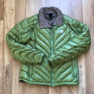 The North Face Lime Green Down Jacket